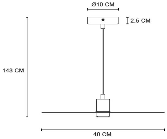 Lucide 05431/01/02 - Luster na lanku OLENNA 1xE27/40W/230V