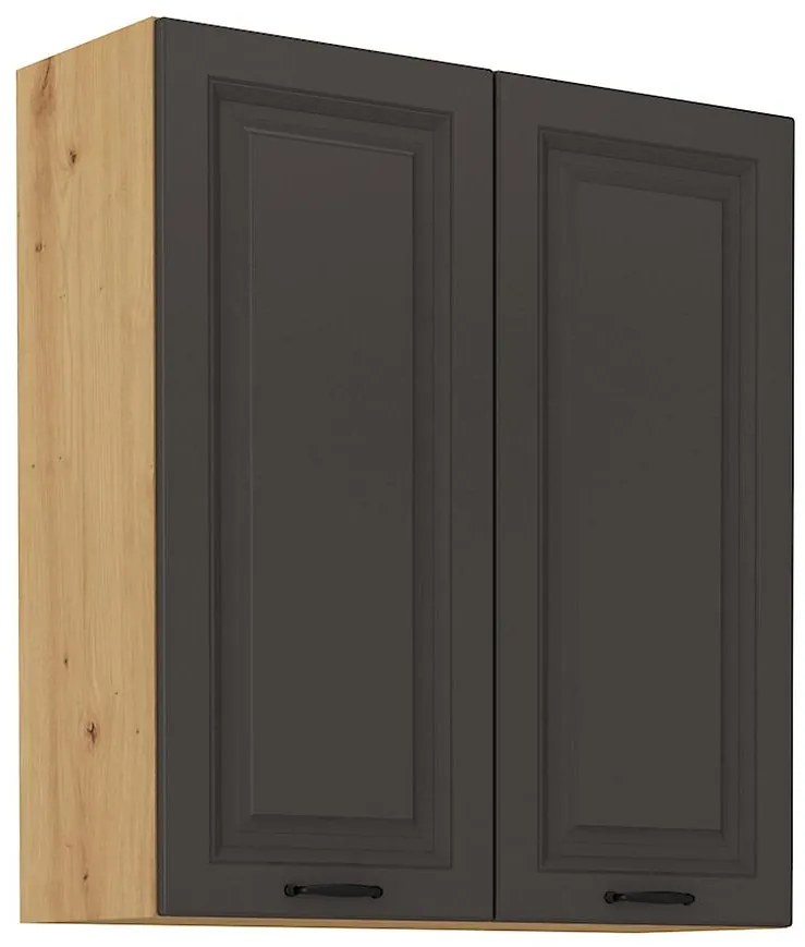 Kuchynská skrinka STILO grafit mat/artisan 80g-90 2f