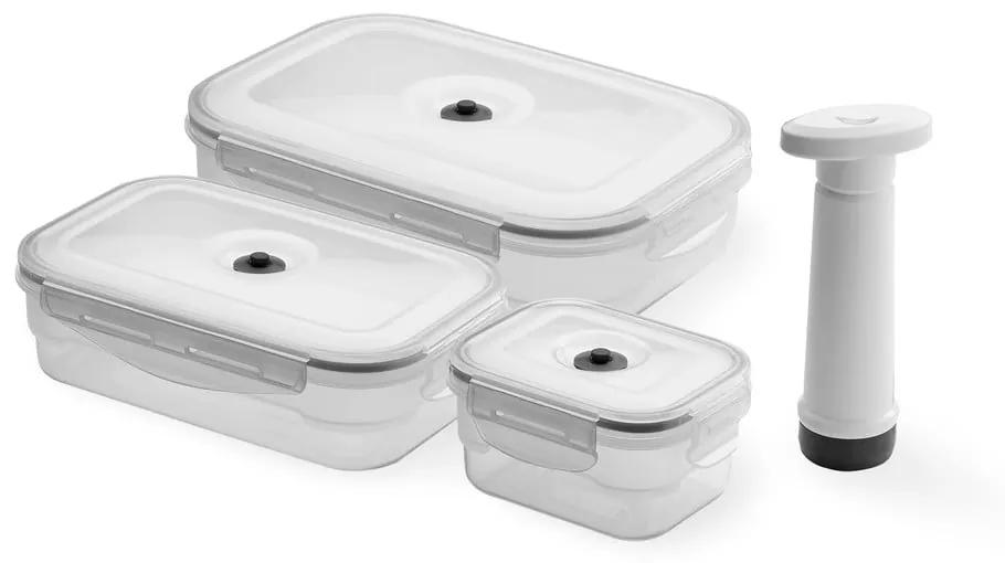 Set 3 boxov na potraviny a vákuovej pumpy Compactor Food Saver