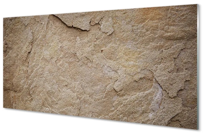 Sklenený obklad do kuchyne Kamenná stenová štruktúra 100x50 cm