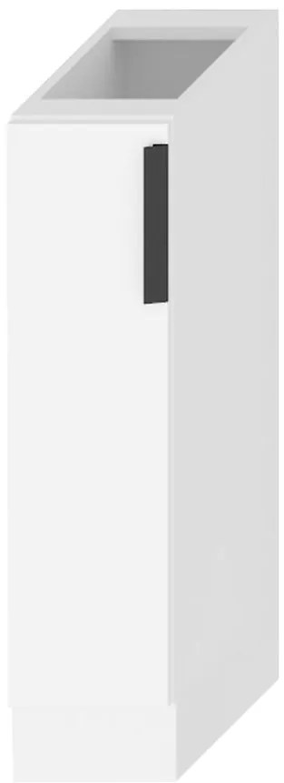 Kuchynská skrinka Denis d20 cargo + kôš biely satén mat