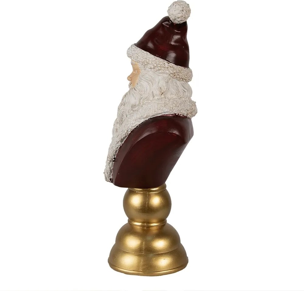 Vianočná dekorácia busta Santa - 19*15*40 cm