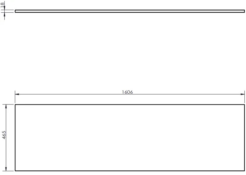 Mexen Rivel, kúpeľňová skrinka 160 cm s pracovnou doskou, 2 zásuvky, drážkovaná, matná sivá, 91A20-16047-2-BFFC62