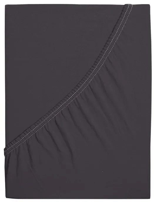 Jersey plachta z mako bavlny LUXORA 180x200 cm tmavo sivá