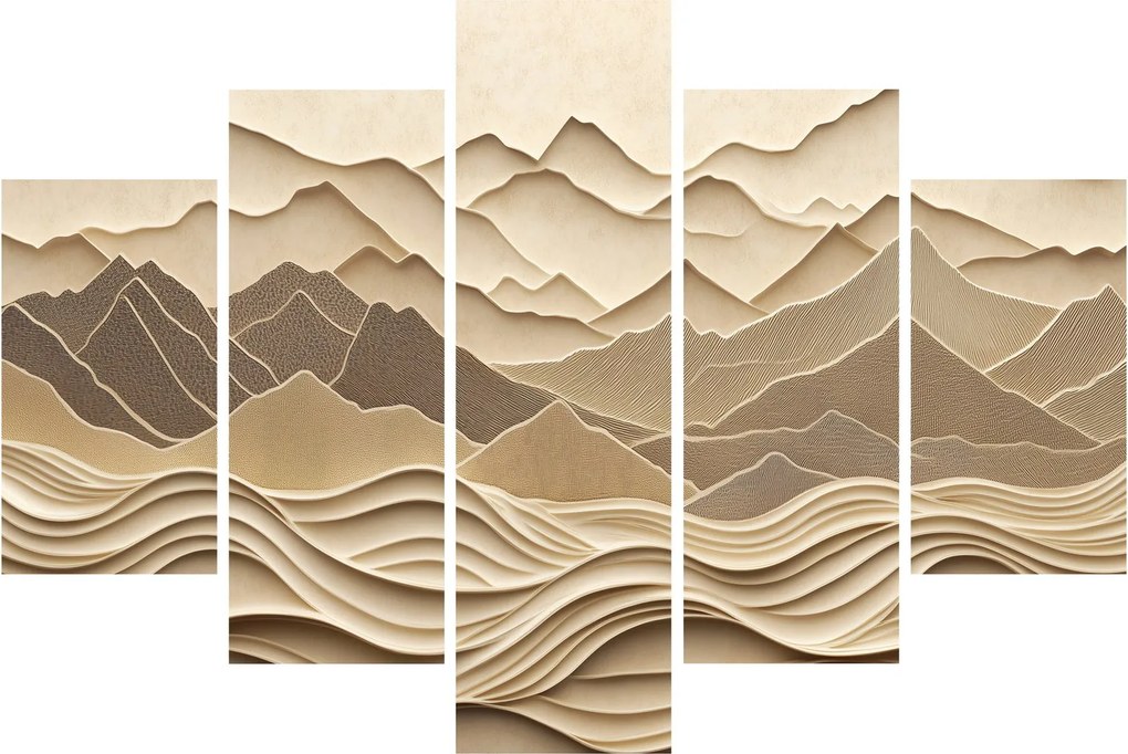 Obraz - 3D línia hôr (150x105 cm)