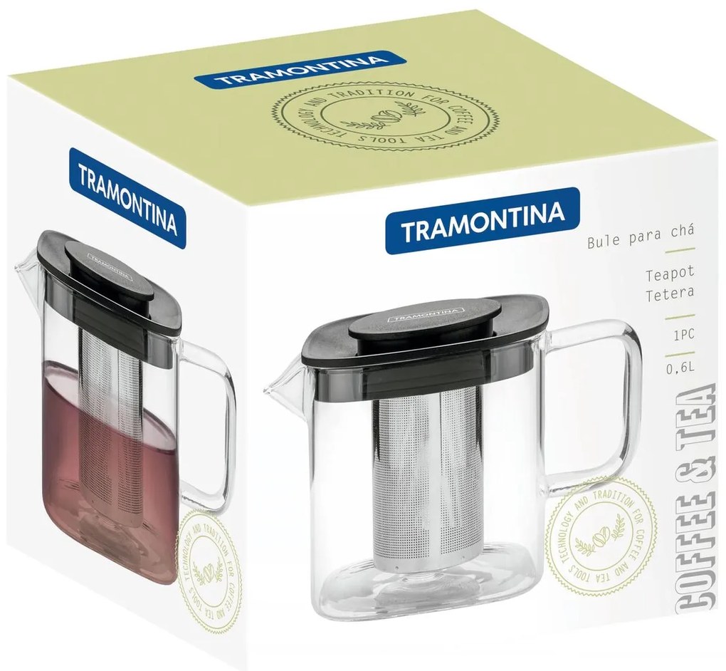 Sklenený čajník so sitkom Tramontina Coffee&Tea - 600 ml