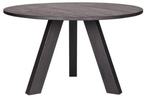 Jedálenský stôl rhonda ø 129 cm čierny MUZZA