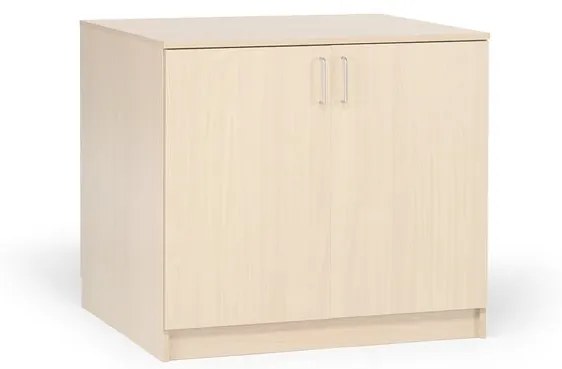 Drevená úložná skriňa THEO, nízka, 900x1000x600 mm, breza