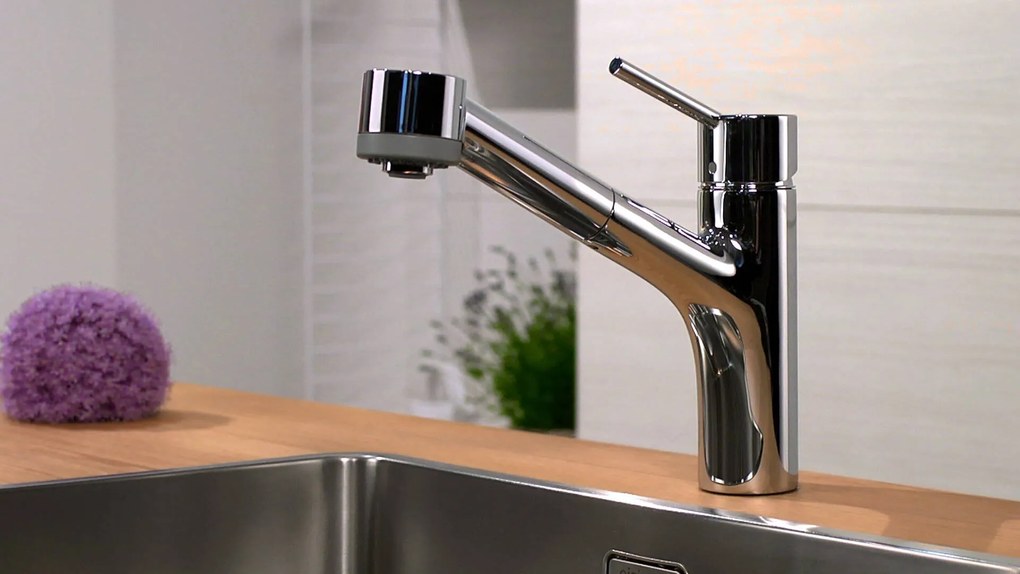 Hansgrohe Talis M52, drezová batéria s výsuvnou spŕškou, chrómová, HAN-32841000