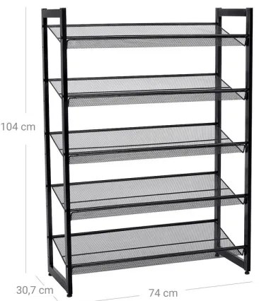 Botník ALVORO čierny