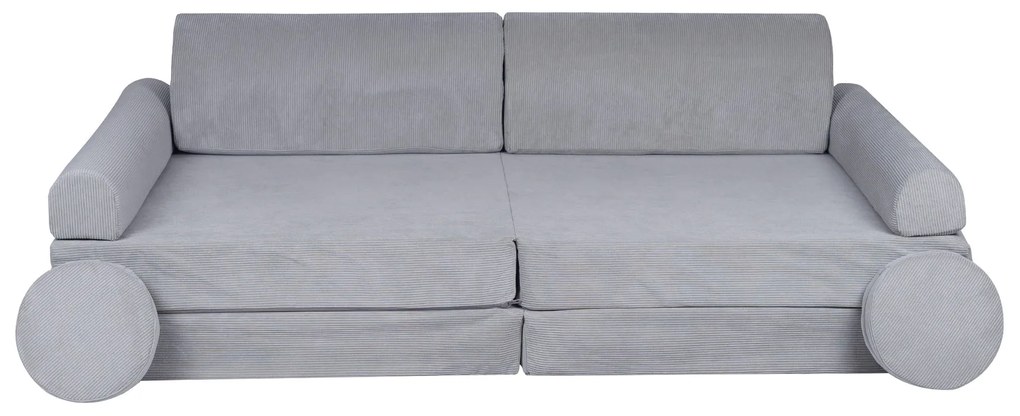 Variabilná detská pohovka MeowBaby® Premium, grey