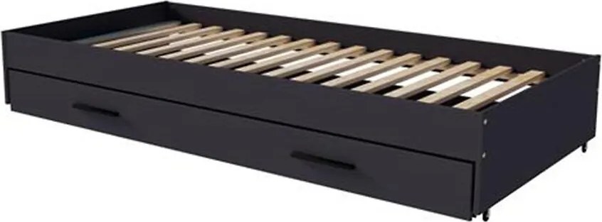 Posteľ dodatočné + zásuvka pod posteľ Verso antracit