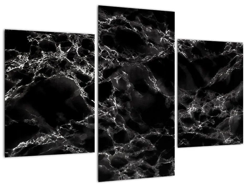 Čiernobiely mramor - obraz