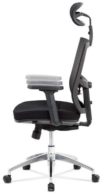 Autronic BONTEC Kancelárska stolička, synchrónny mechanizmus, čierna sieťovina, KA-B1083 BK Farba: Čierna