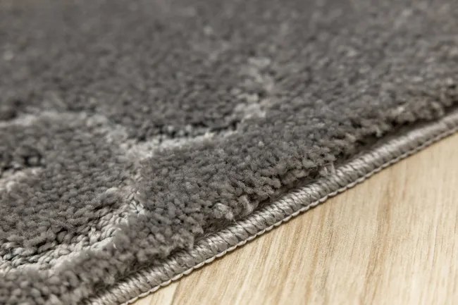 Kúpeľňový koberček Marika sivý, kvety