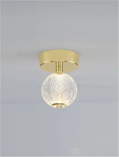 LED stropné svietidlo Brillante zlatá