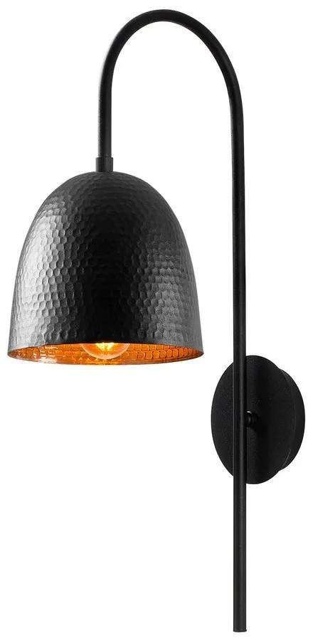 Čierne nástenné svietidlo Tattoo – Opviq lights