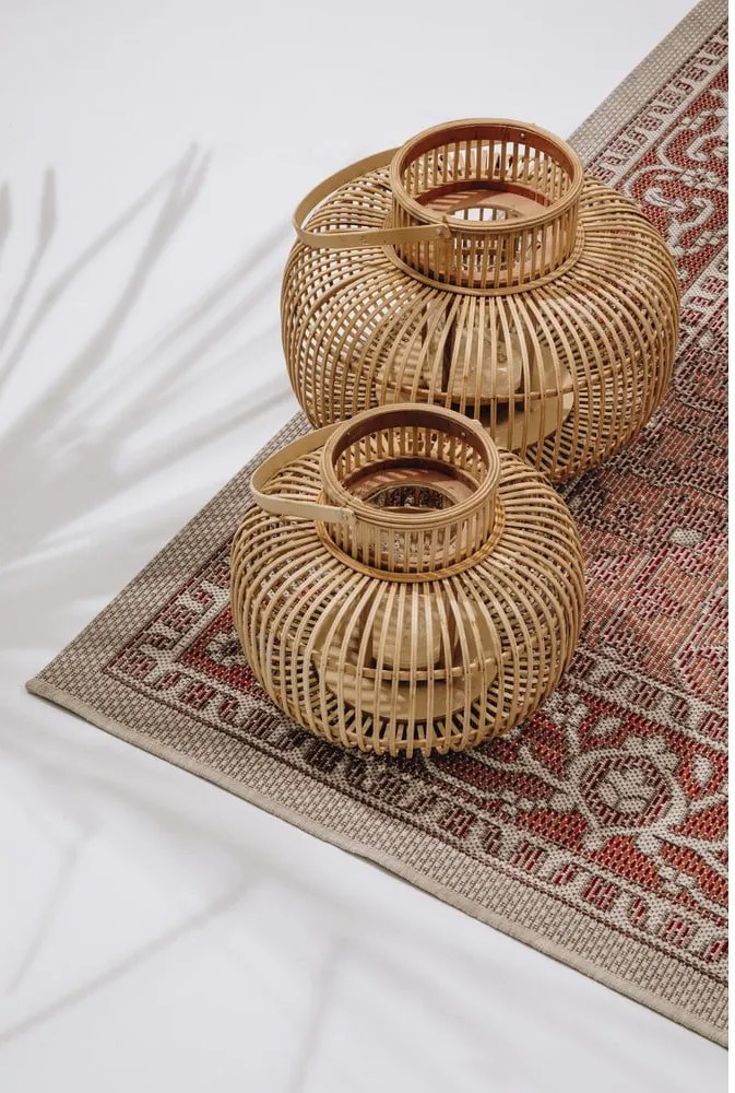 Súprava 2 bambusových lampášov Hübsch Bamboo