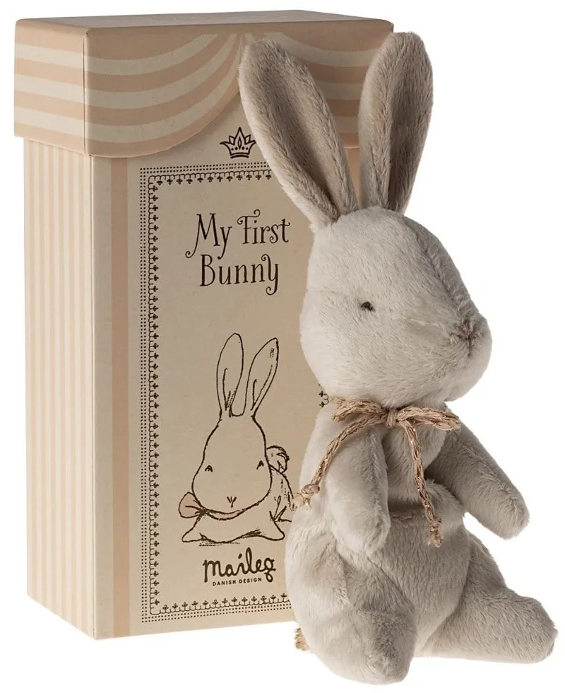 Maileg Plyšový zajačik My First Bunny – Off White