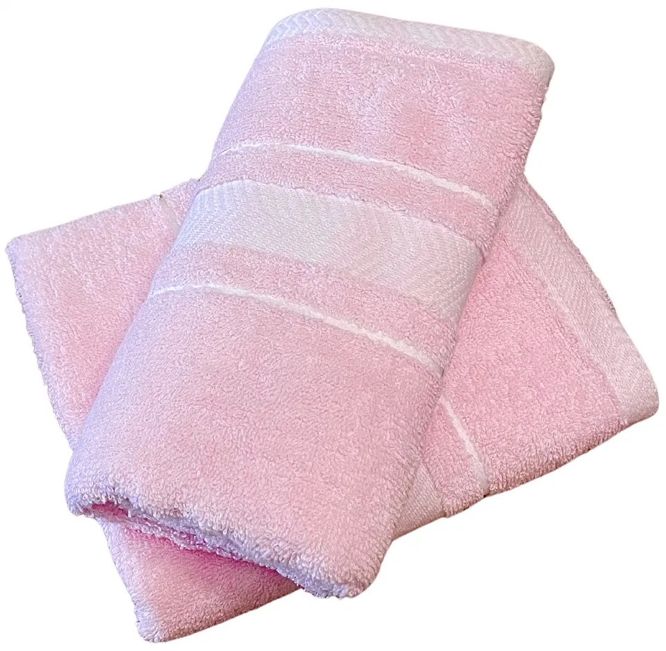 Froté uterák deluxe Monako ružový 30 x 50 cm TiaHome