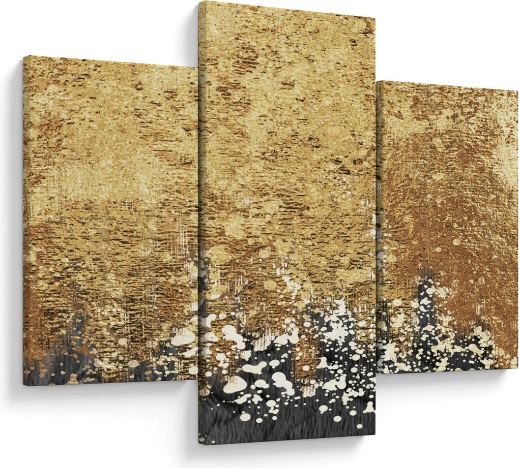 Obraz - Zlatá štruktúra N⁰3 (90x60 cm)