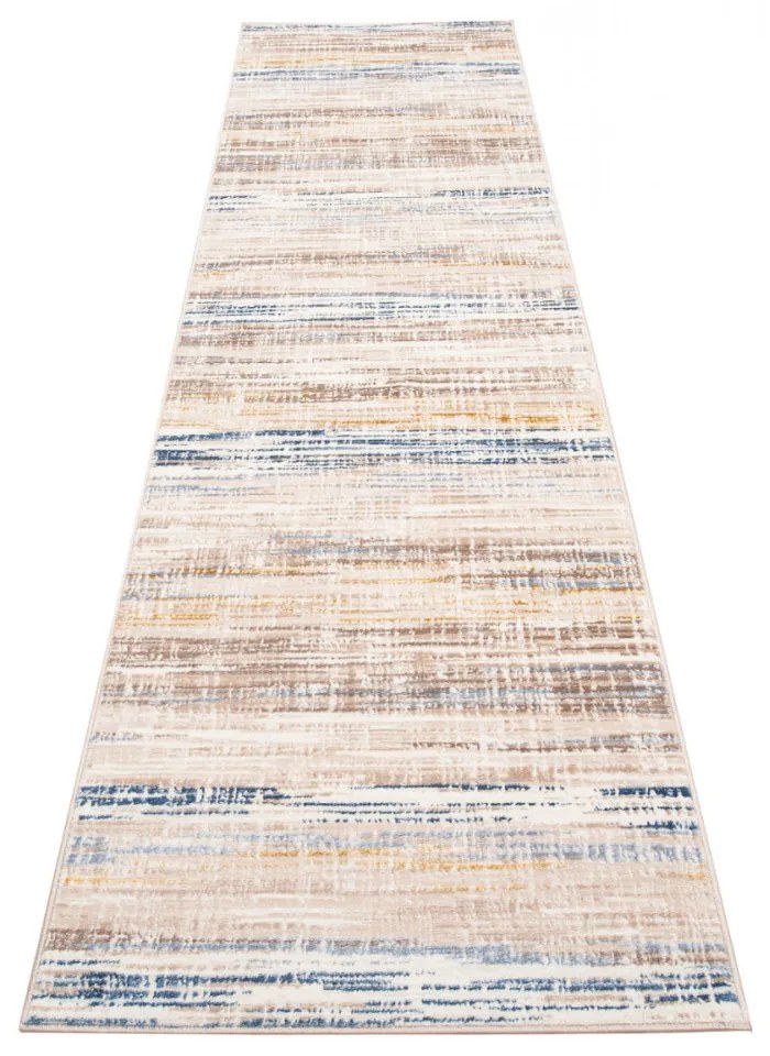 Kusový koberec Namur béžovo modrý atyp, Velikosti 100x300cm