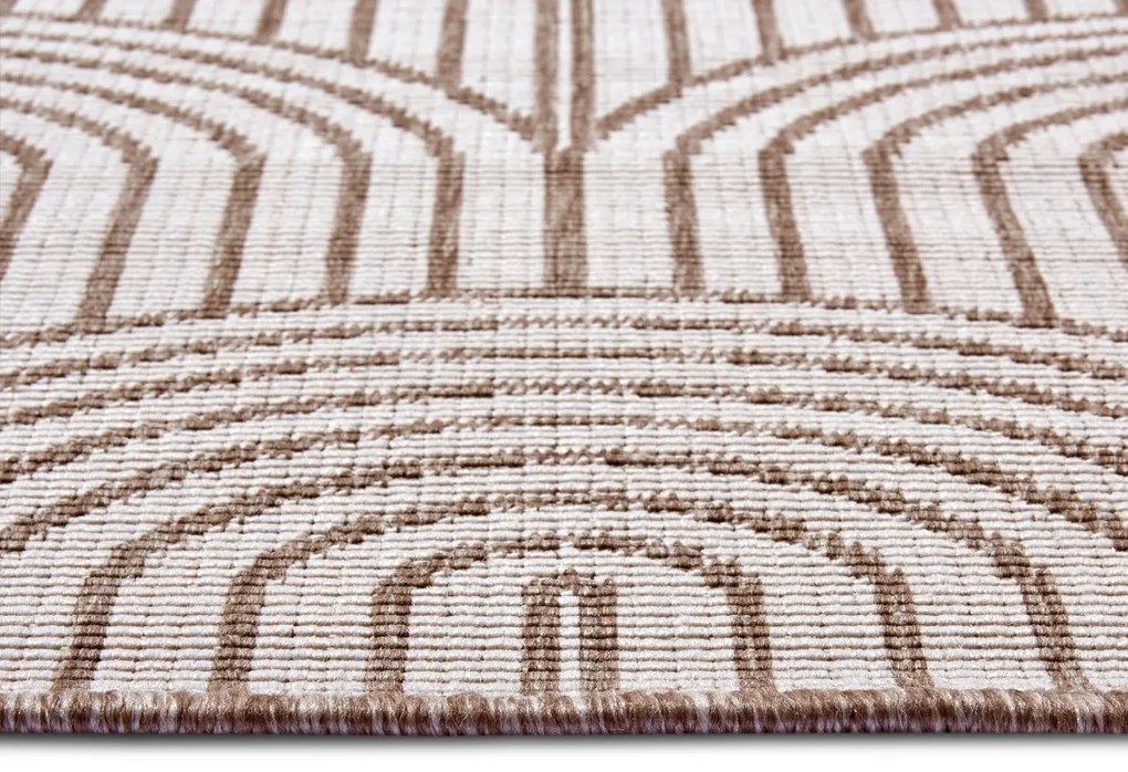 Hanse Home, Kusový koberec Pangli 105850 Linen – na von aj na doma, 80x150, hnedá, chodba / predsieň