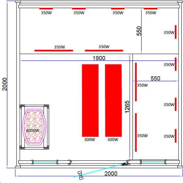 BPS-koupelny Záhradná kombinovaná sudová sauna 2v1 HYD-4767 - Infrasauna + fínska sauna 200x200, 4-6 osôb