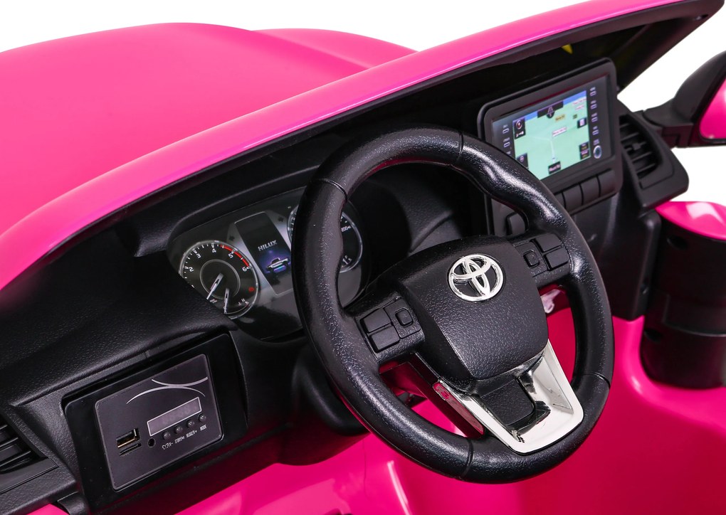 RAMIZ Elektrické autíčko Toyota Hilux DK-HL860 - ružová - motor 4x45W - BATÉRIA - 1x12V14Ah - 2025