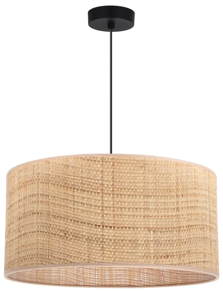 Závesné svietidlo Rattan, 1x ratanové tienidlo, (fi 45cm), b