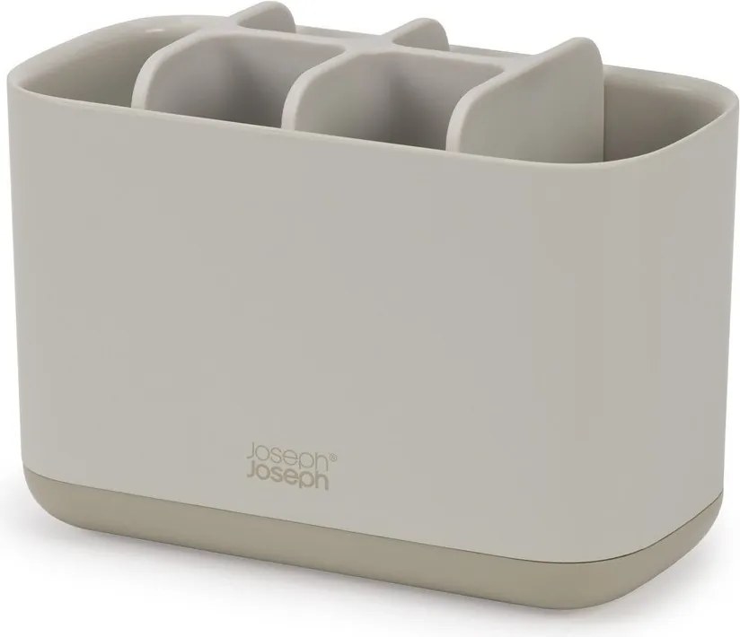 Béžový plastový stojan na zubné kefky EasyStore – Joseph Joseph