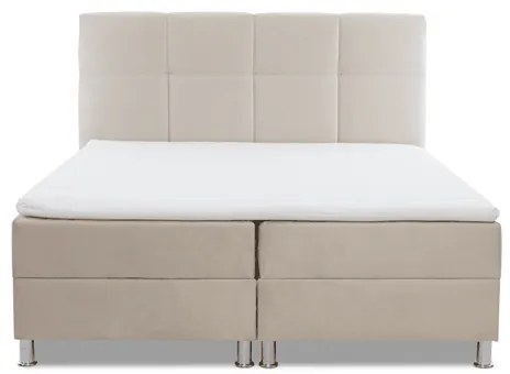 Moderná box spring posteľ Angela 180x200, sivá