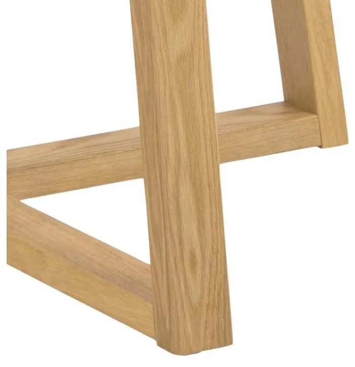 Kulatý jídelní stůl Malika 120 cm dub přírodní