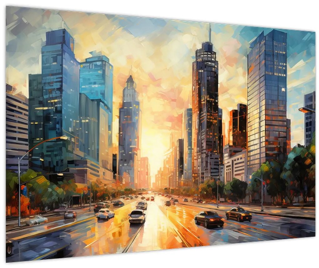 Obraz - Maľba mesta (90x60 cm)