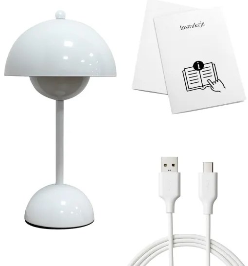 LED Nabíjacia dotyková stolná lampa COSTA LED/3W/5V 2400 mAh 3000-6000K biela