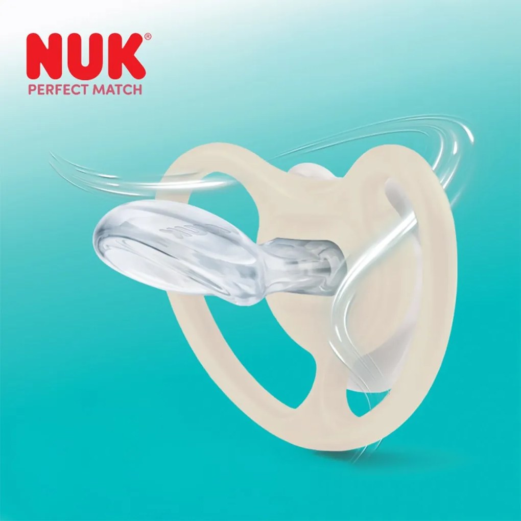 Dojčenský cumlík NUK Perfect Match Air Night FIREFLY/LION 0-6m 2ks, vel. 0-6 m