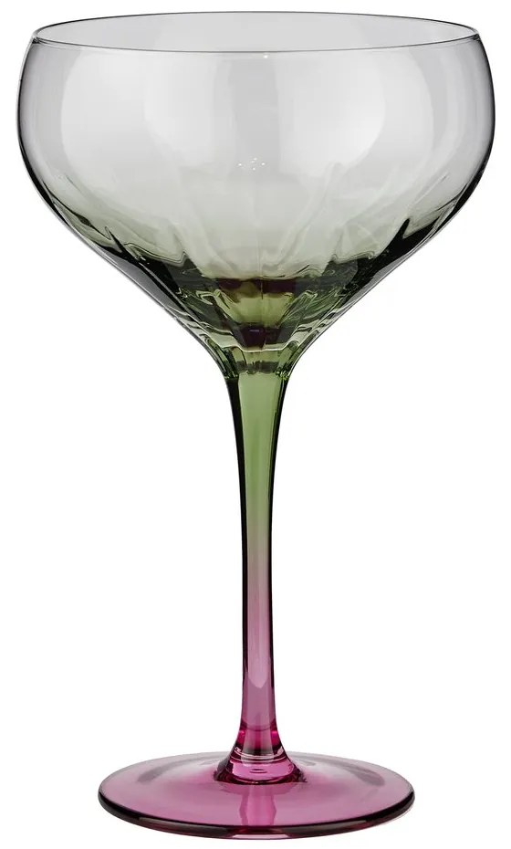 DIVINE Pohár na koktaily 380 ml - zelená/ružová