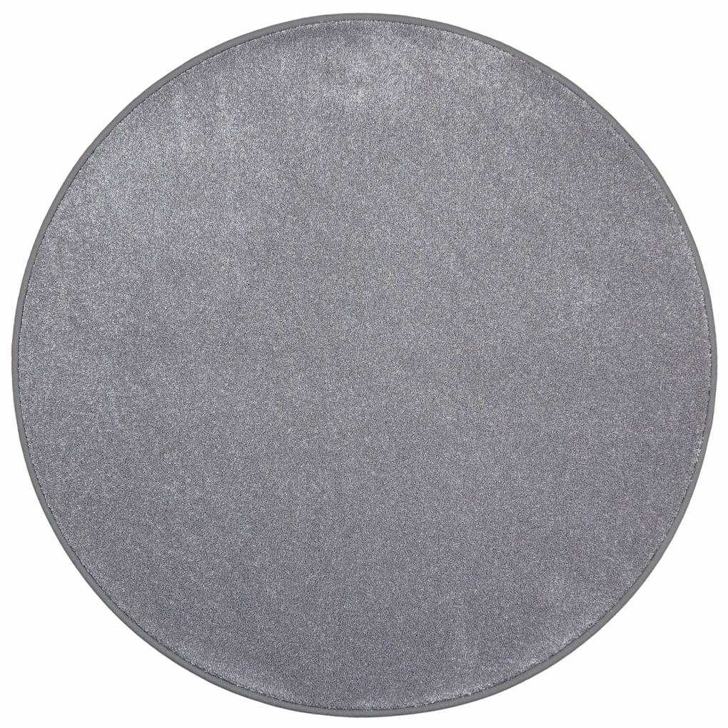 Vopi koberce Kusový koberec Apollo Soft sivý kruh - 350x350 (priemer) kruh cm