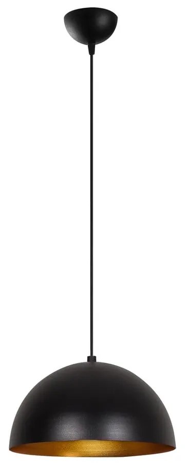 Čierne závesné svietidlo s kovovým tienidlom ø 30 cm Coppa – Opviq lights