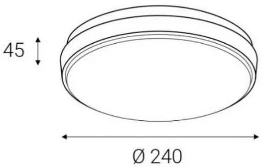 LED2 - LED Vonkajšie stropné svietidlo LUNA LED/25W/230V  IP54 okrúhly