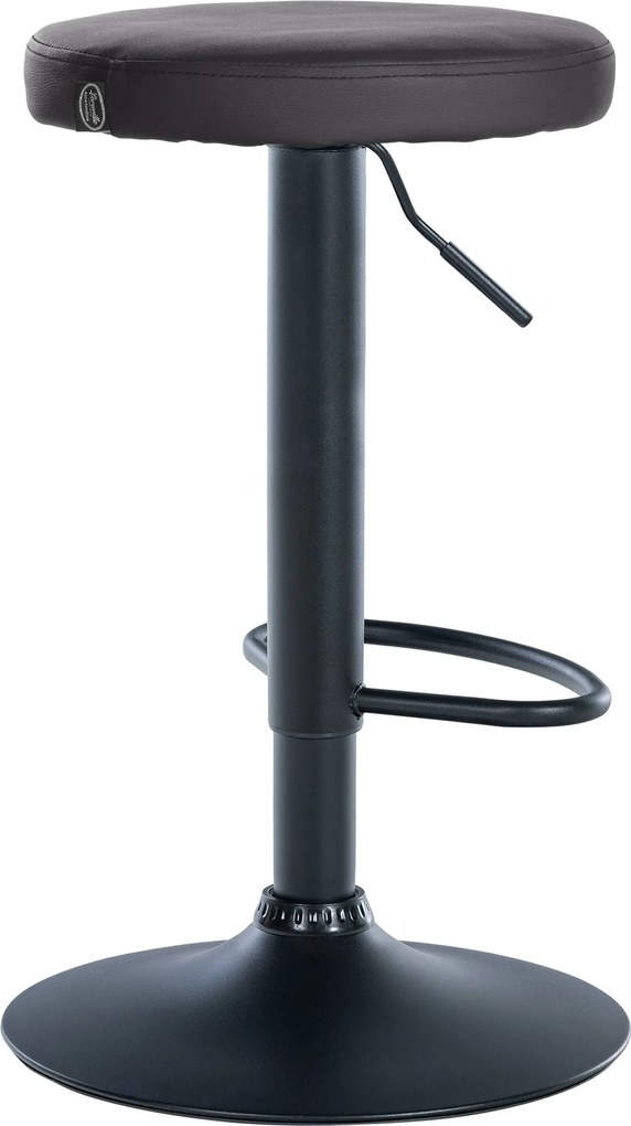 Barová stolička Ponte - koženka, čierny rám - čierny rám