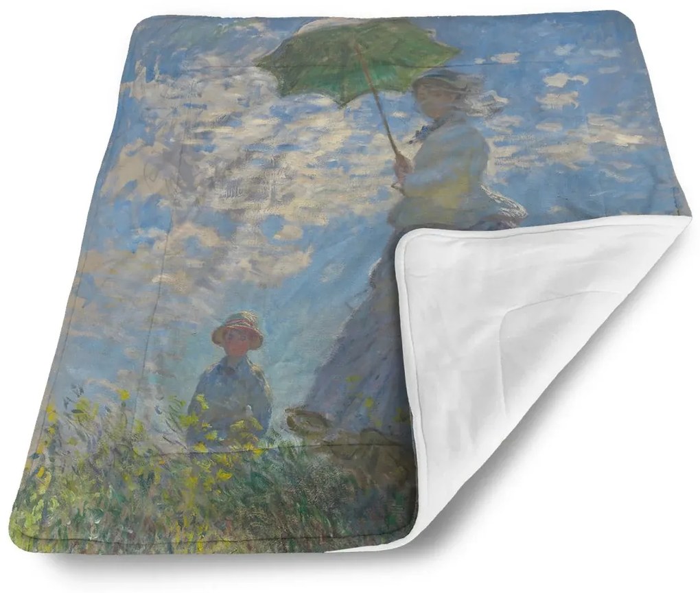 Sablio Deka pre bábätko Dáma so slnečníkom - Claude Monet - 90x120 cm