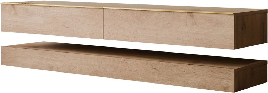 TV STOLIK SALLE DUB WOTAN + ZLATÉ ÚCHYTKY 140 cm