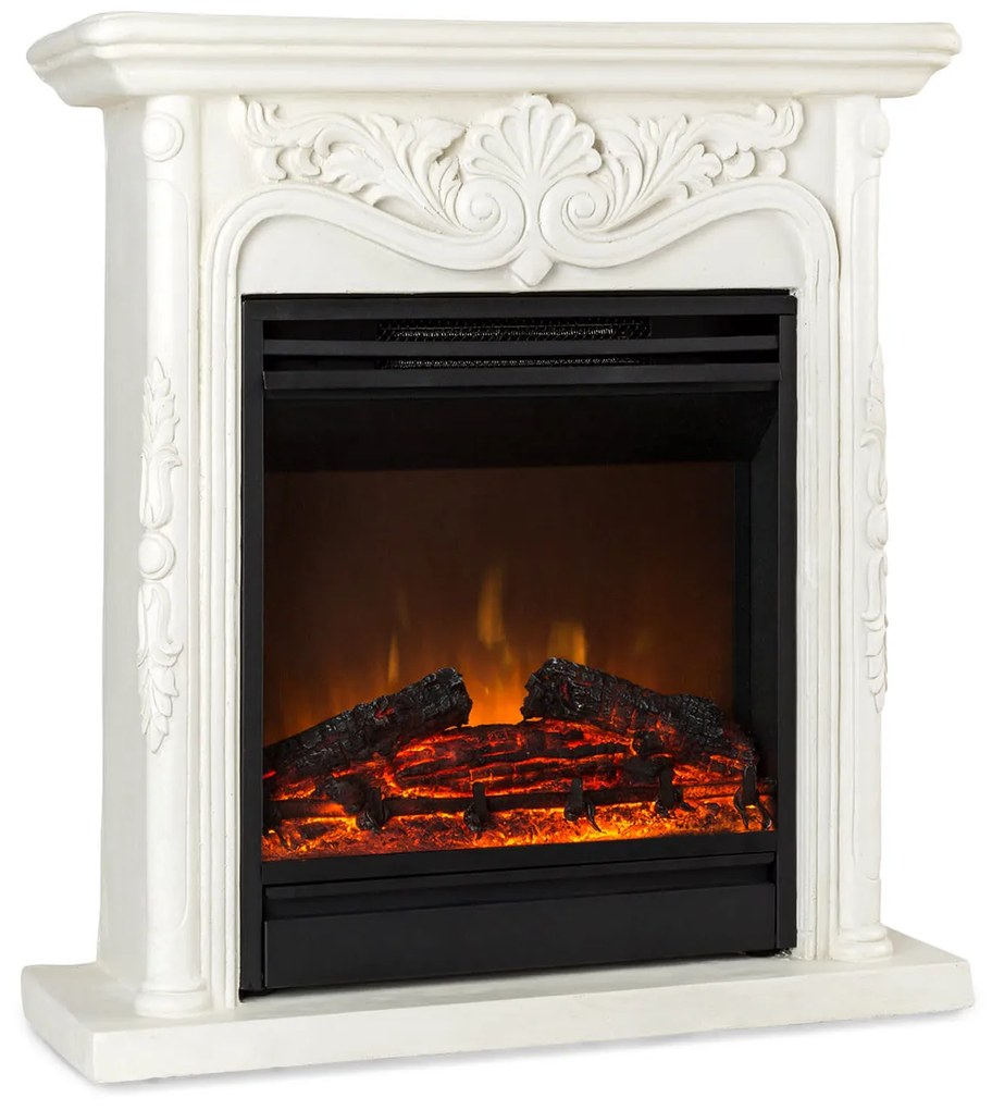 Klarstein Etna Pozzolana, elektrický krb, 1800 W, týždenný časovač, diaľkové ovládanie, biely