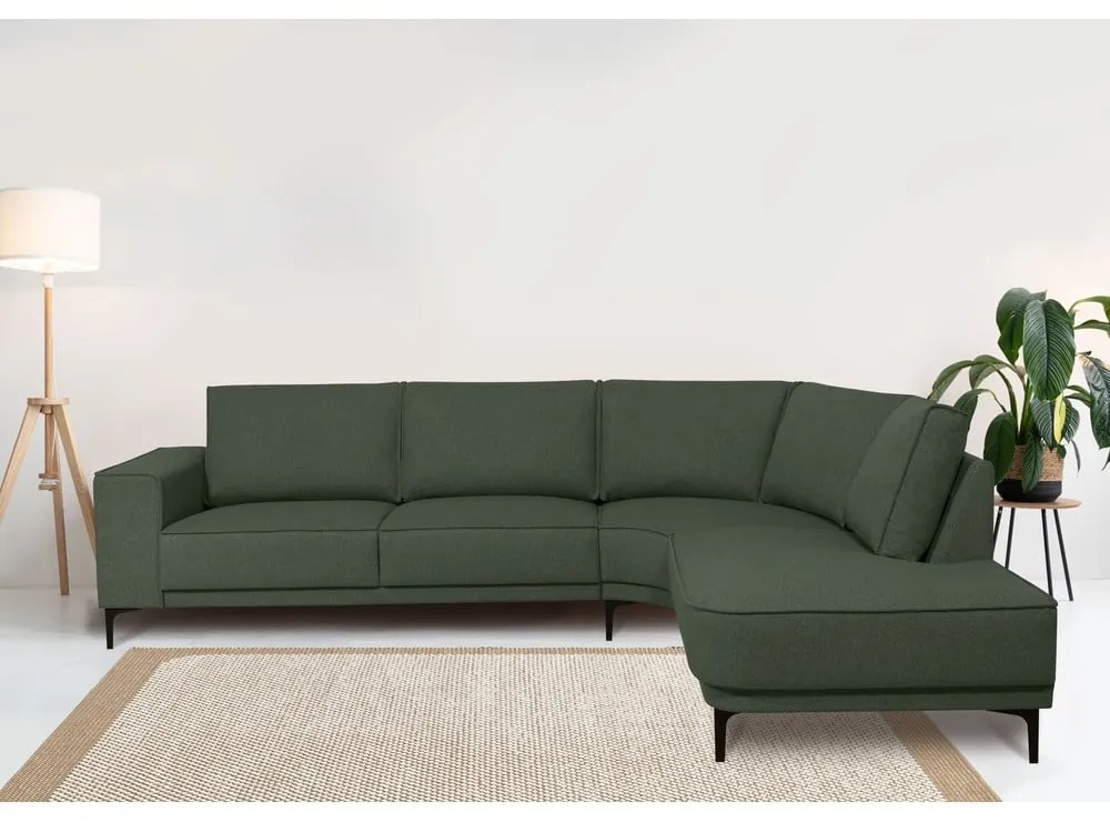 Kaki rohová pohovka (pravý roh) Copenhagen – Scandic