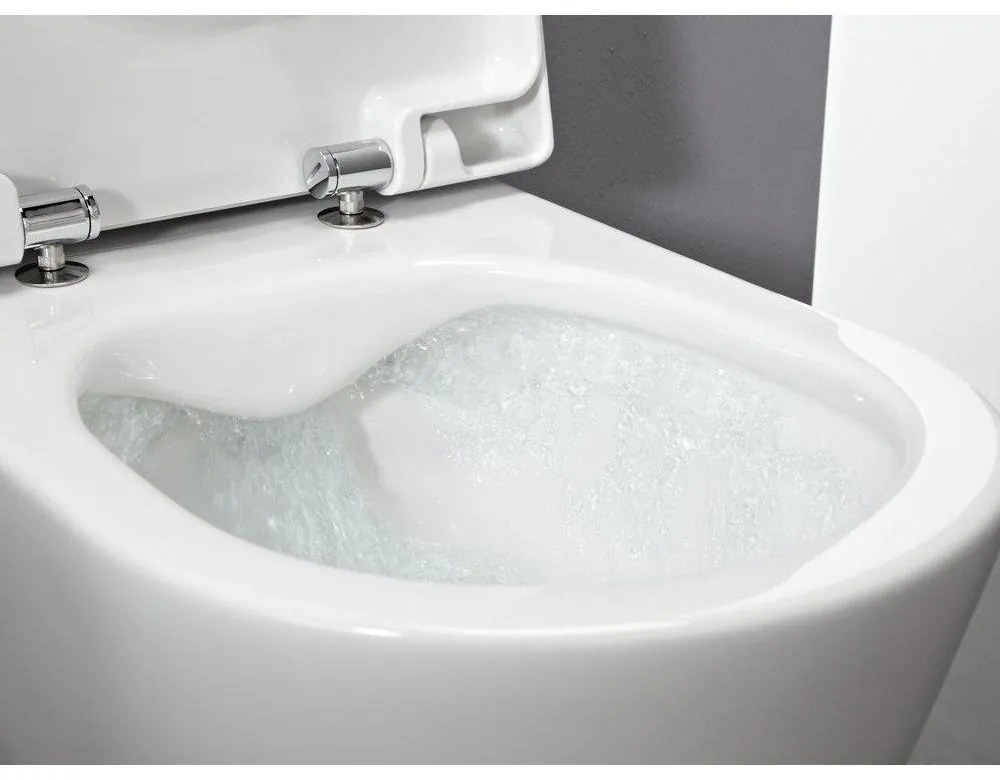 LAUFEN Pro Rimless Pack závesné WC s hlbokým splachovaním, 360 x 530 mm, biela + WC sedátko Softclose, H8669570000001