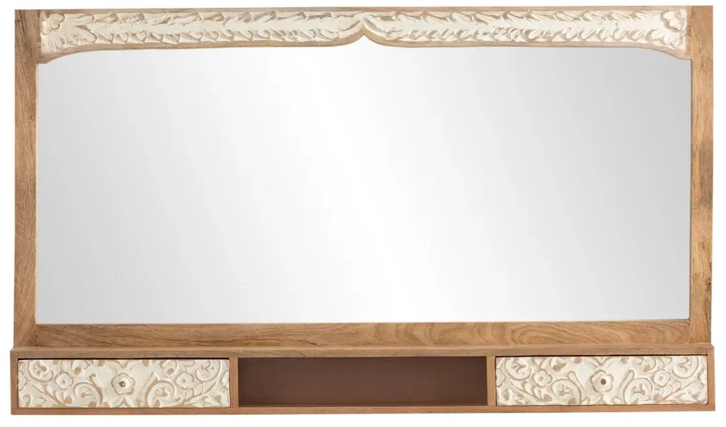 furniture-nabytek.cz - Masivní koupelnová sada Delhi z mangového dřeva, lakovaná, hnědá