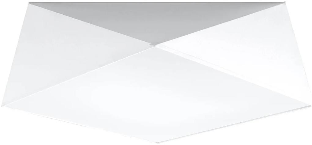 Stropné svietidlo Hexa, 1x biele plastové tienidlo, (biely plast), (45 cm)