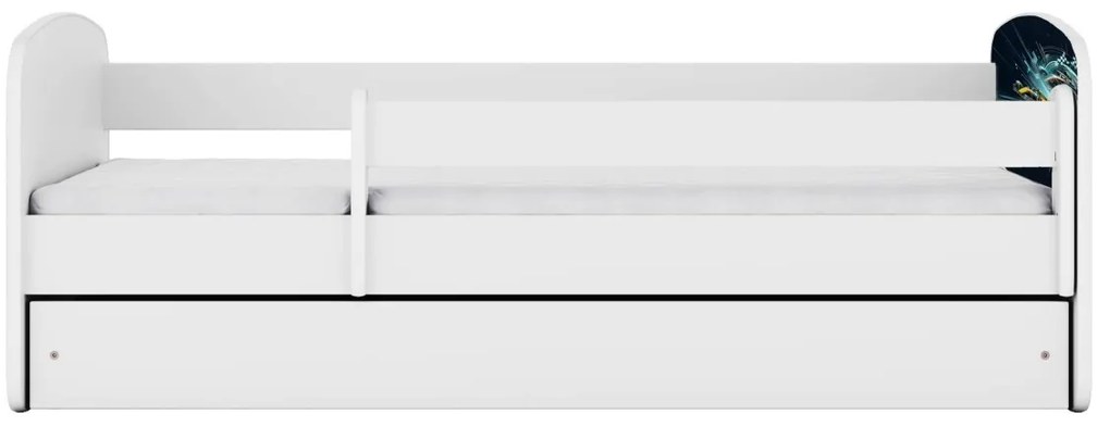 Detská posteľ Babydreams pretekárska biela