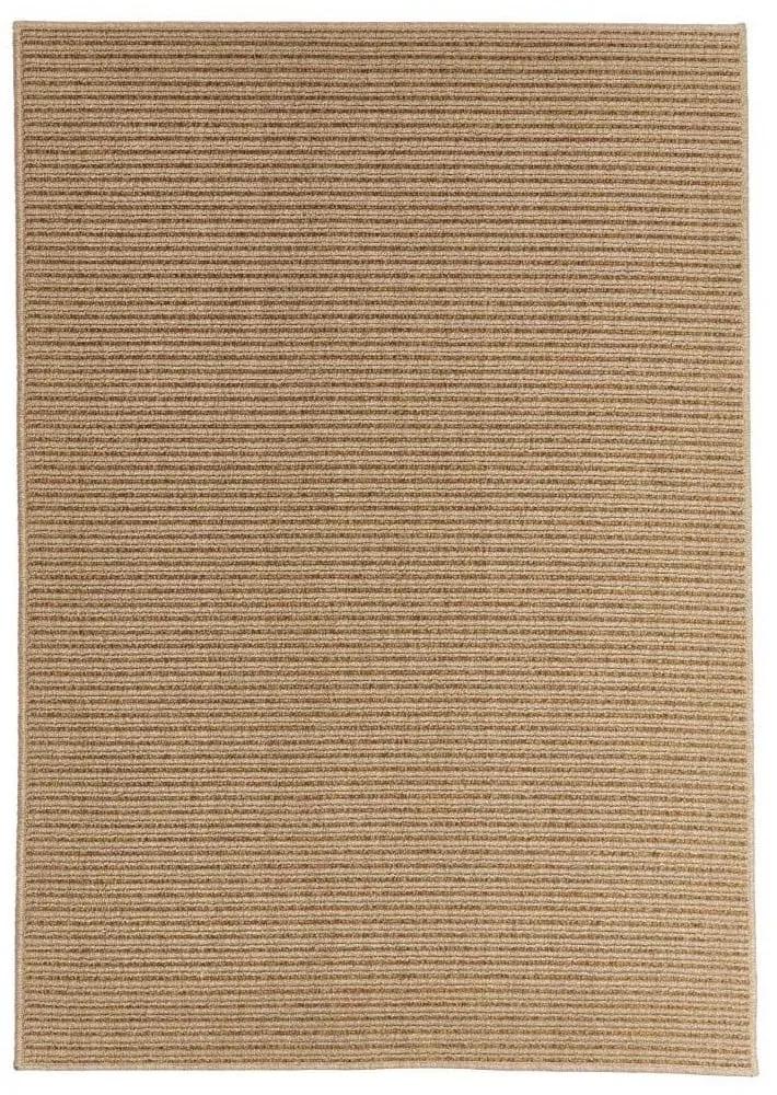 Svetlohnedý vonkajší koberec Floorita Plain, 133 × 190 cm